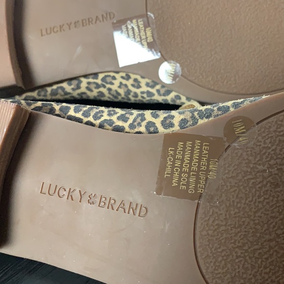 LUCKY BRAND Cahill Leopard Print Loafers 10M - Picture 8 of 9